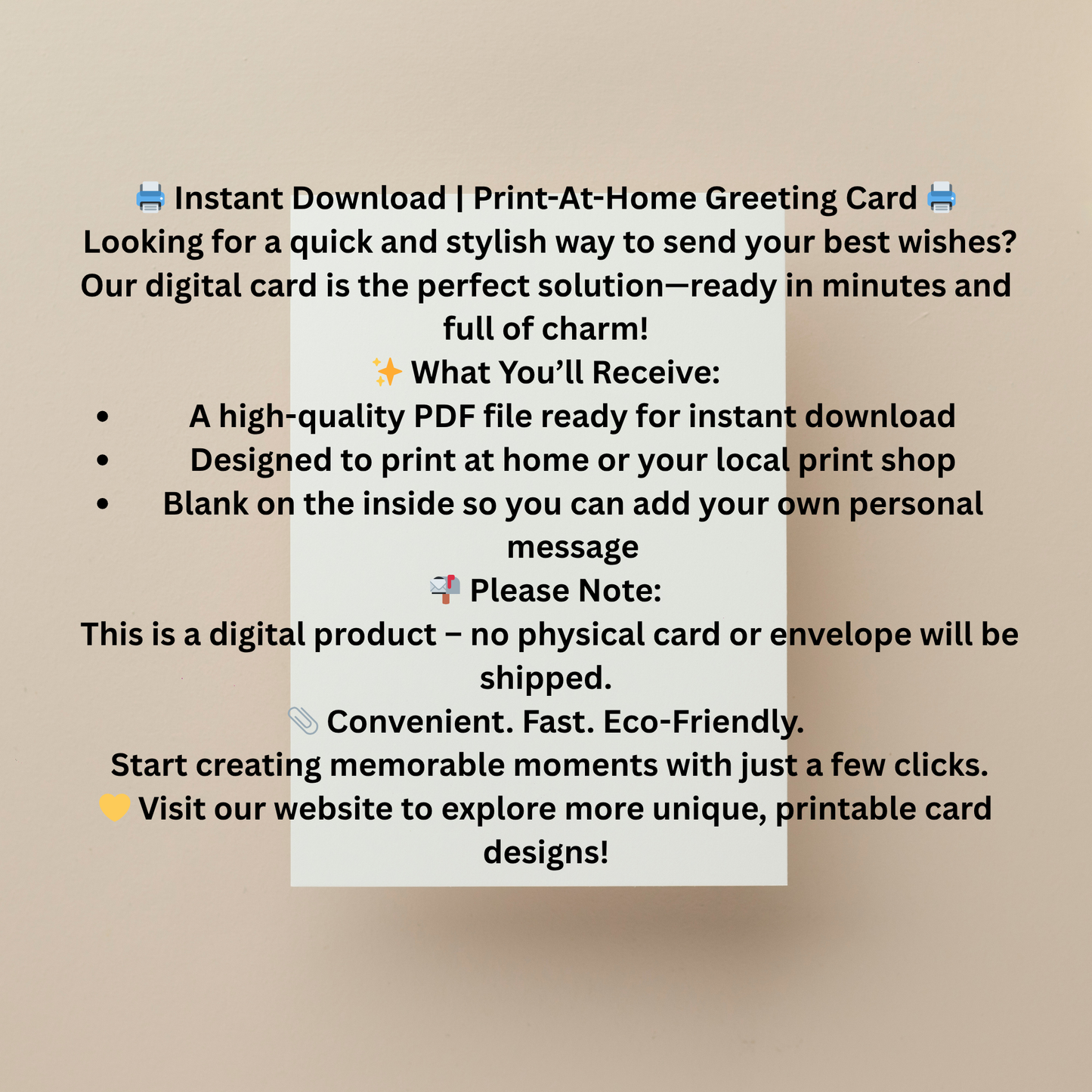 💜 Happy Birthday with Love Card – Printable Greeting Card with Purple Hearts | Instant Download PDF